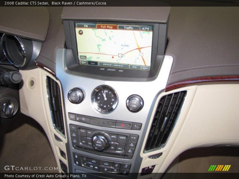 Black Raven / Cashmere/Cocoa 2008 Cadillac CTS Sedan