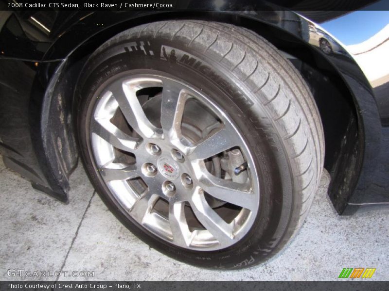 Black Raven / Cashmere/Cocoa 2008 Cadillac CTS Sedan