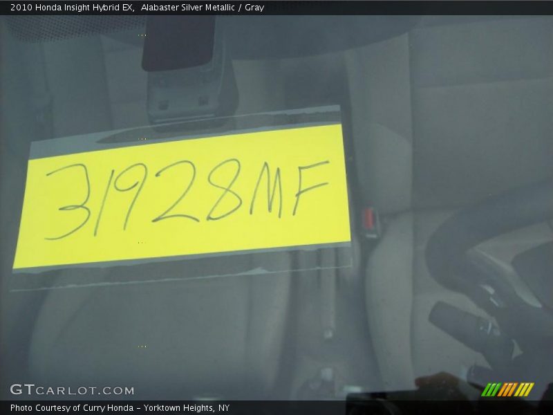 Alabaster Silver Metallic / Gray 2010 Honda Insight Hybrid EX
