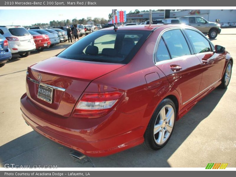 Mars Red / Black 2010 Mercedes-Benz C 300 Sport