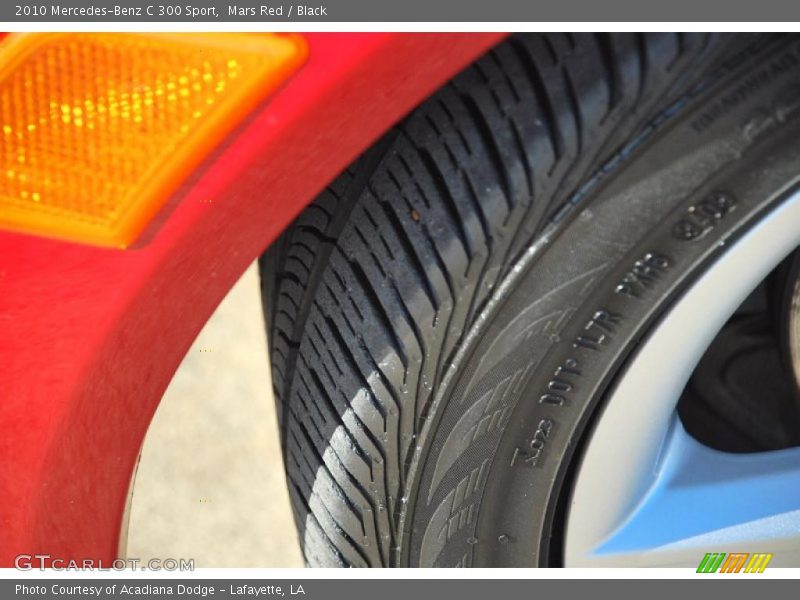 Mars Red / Black 2010 Mercedes-Benz C 300 Sport