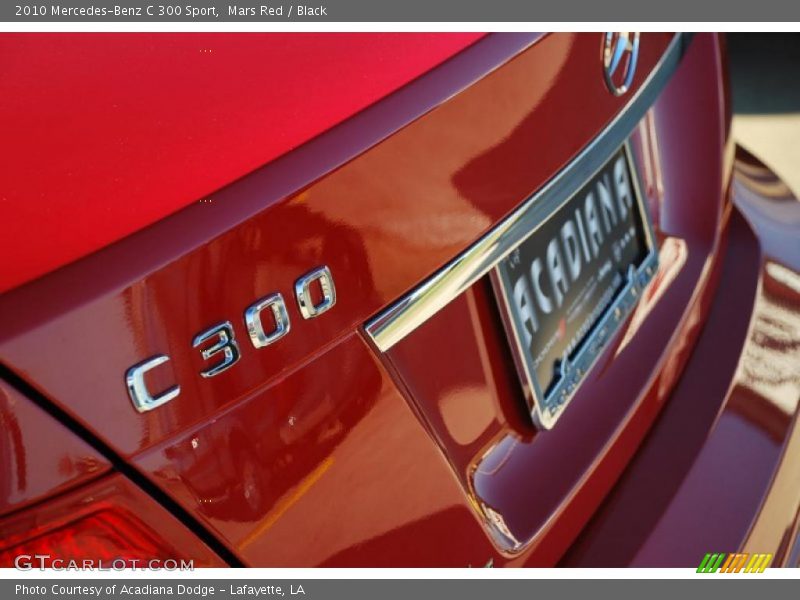Mars Red / Black 2010 Mercedes-Benz C 300 Sport