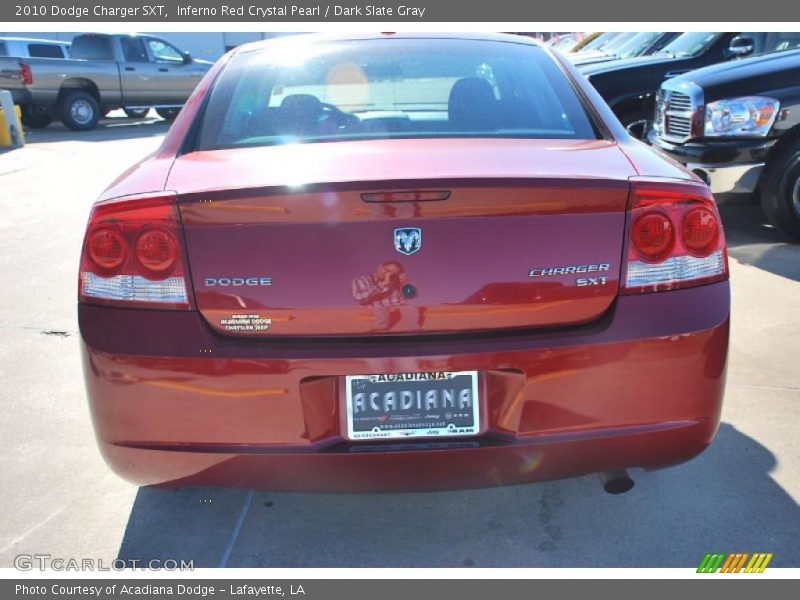 Inferno Red Crystal Pearl / Dark Slate Gray 2010 Dodge Charger SXT