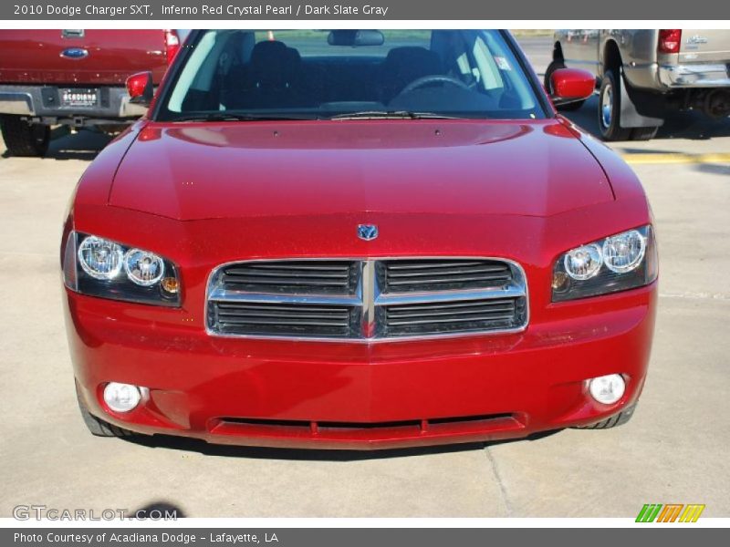 Inferno Red Crystal Pearl / Dark Slate Gray 2010 Dodge Charger SXT