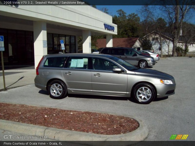 Seashell Metallic / Sandstone Beige 2008 Volvo V70 3.2