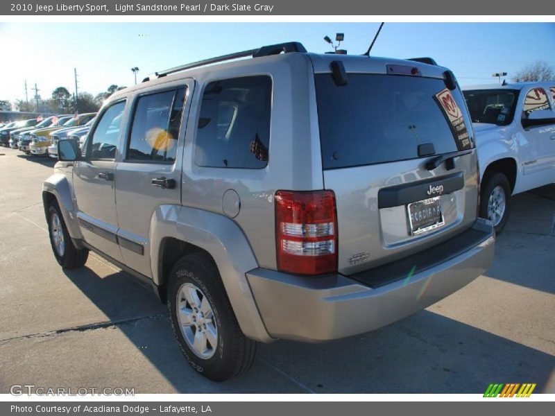 Light Sandstone Pearl / Dark Slate Gray 2010 Jeep Liberty Sport