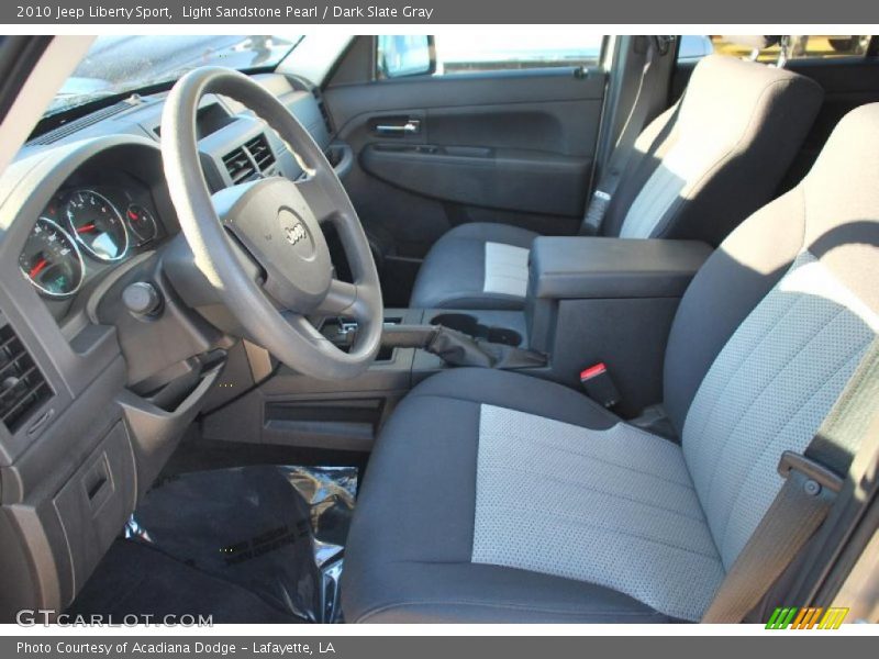 Light Sandstone Pearl / Dark Slate Gray 2010 Jeep Liberty Sport