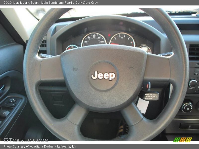Light Sandstone Pearl / Dark Slate Gray 2010 Jeep Liberty Sport