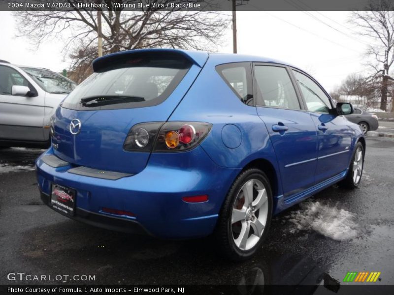 Winning Blue Mica / Black/Blue 2004 Mazda MAZDA3 s Hatchback