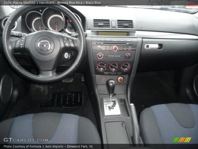 Winning Blue Mica / Black/Blue 2004 Mazda MAZDA3 s Hatchback