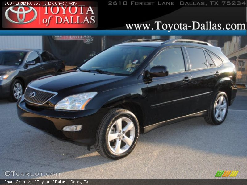 Black Onyx / Ivory 2007 Lexus RX 350