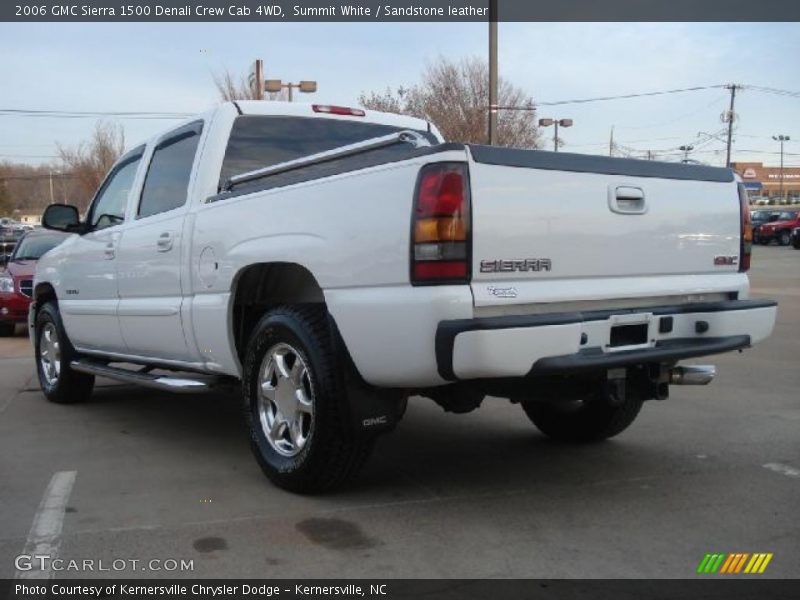 Summit White / Sandstone leather 2006 GMC Sierra 1500 Denali Crew Cab 4WD
