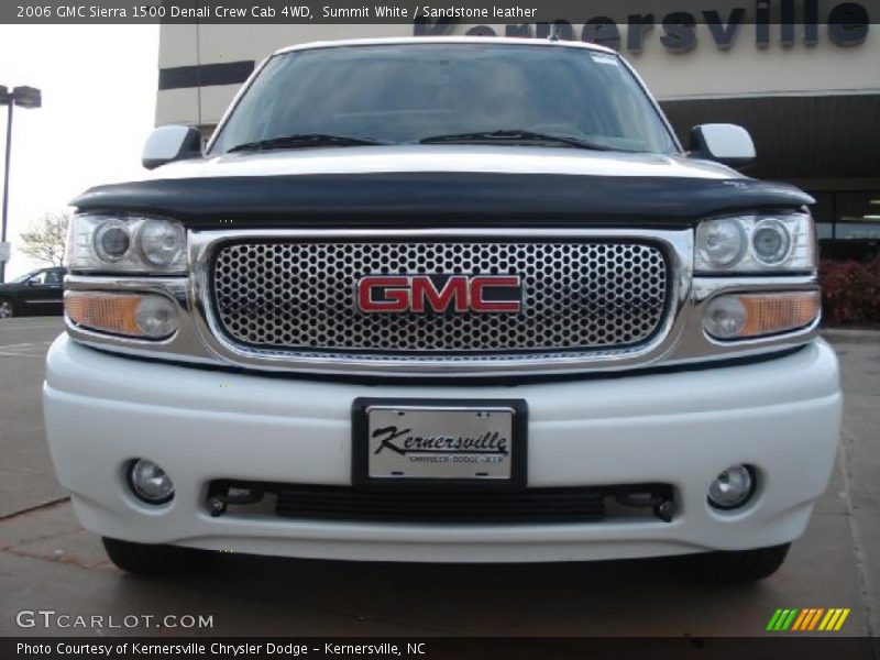 Summit White / Sandstone leather 2006 GMC Sierra 1500 Denali Crew Cab 4WD