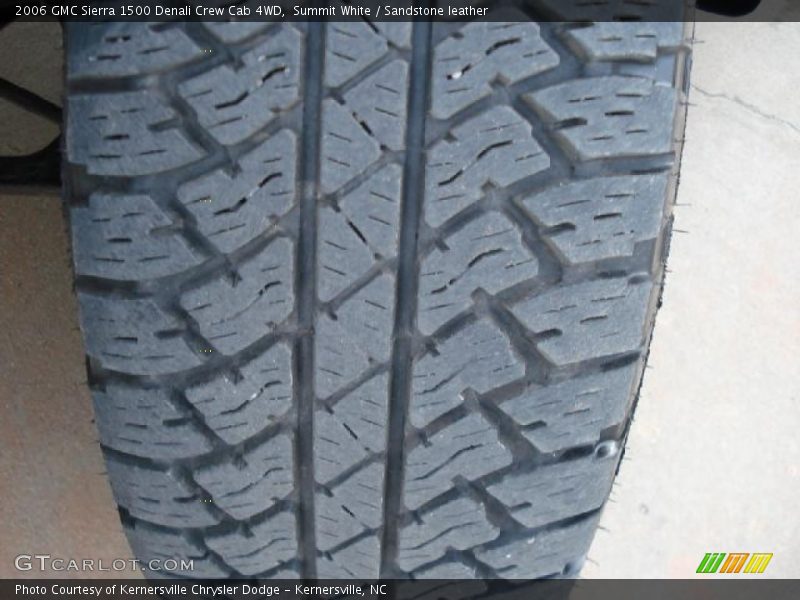 Summit White / Sandstone leather 2006 GMC Sierra 1500 Denali Crew Cab 4WD