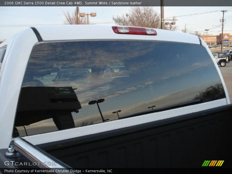 Summit White / Sandstone leather 2006 GMC Sierra 1500 Denali Crew Cab 4WD