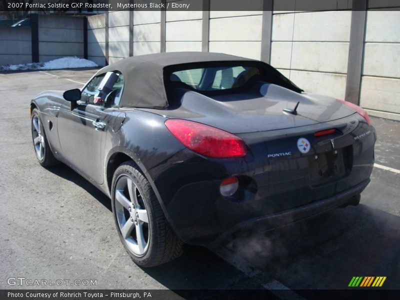 Mysterious Black / Ebony 2007 Pontiac Solstice GXP Roadster