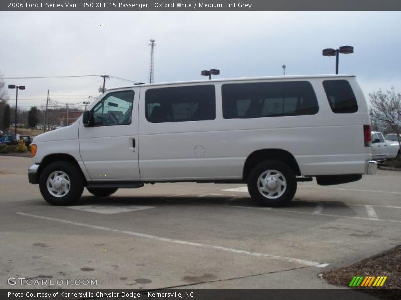 Oxford White / Medium Flint Grey 2006 Ford E Series Van E350 XLT 15 Passenger