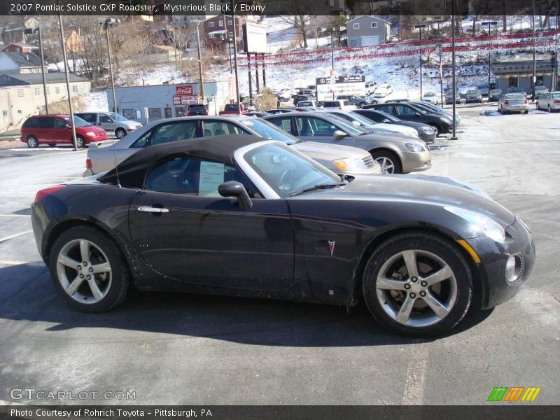 Mysterious Black / Ebony 2007 Pontiac Solstice GXP Roadster