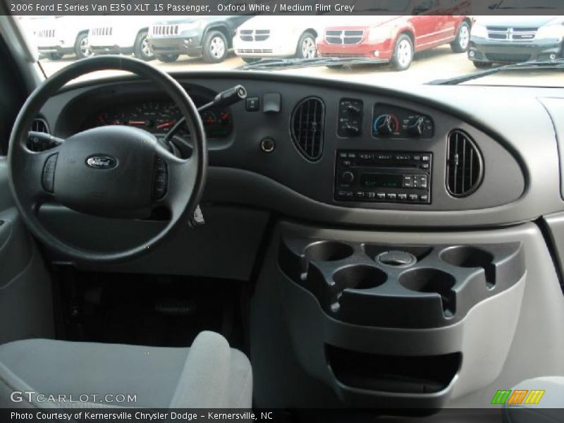Oxford White / Medium Flint Grey 2006 Ford E Series Van E350 XLT 15 Passenger