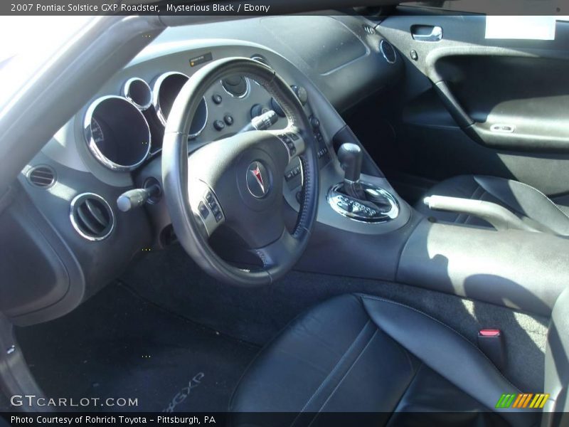 Mysterious Black / Ebony 2007 Pontiac Solstice GXP Roadster