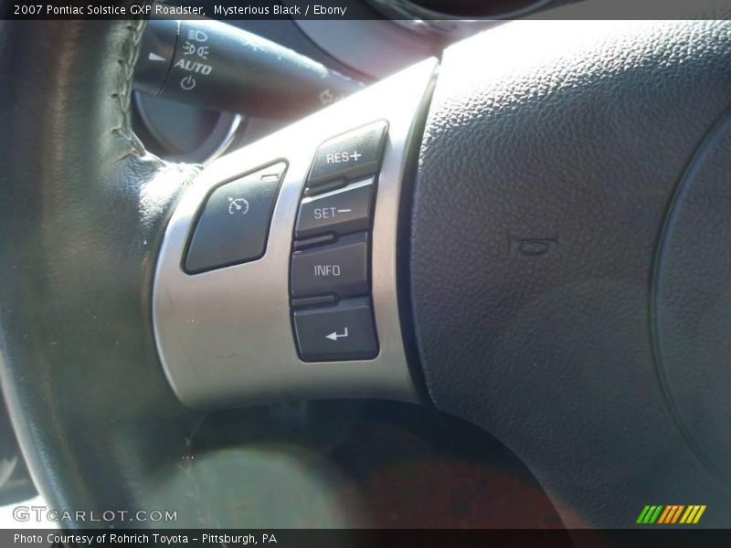 Mysterious Black / Ebony 2007 Pontiac Solstice GXP Roadster