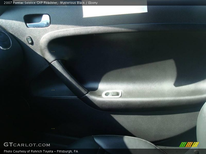 Mysterious Black / Ebony 2007 Pontiac Solstice GXP Roadster