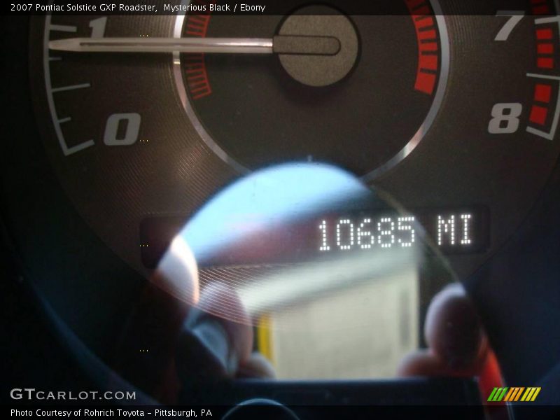 Mysterious Black / Ebony 2007 Pontiac Solstice GXP Roadster