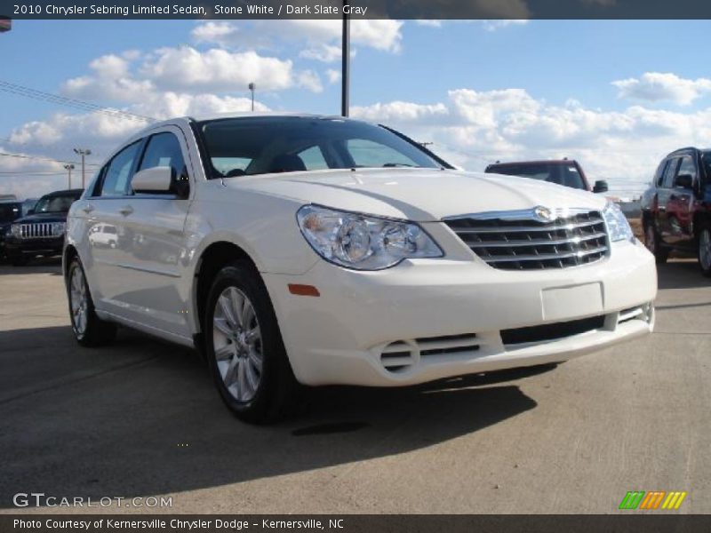 Stone White / Dark Slate Gray 2010 Chrysler Sebring Limited Sedan