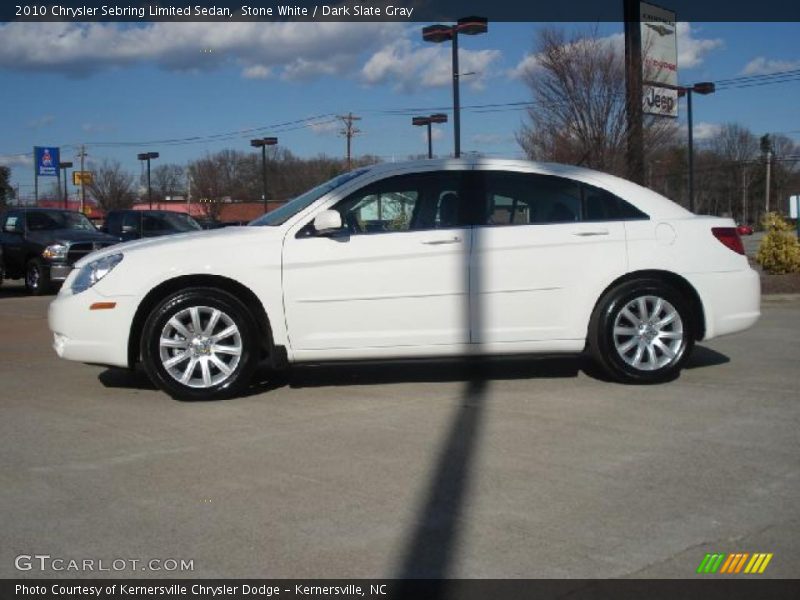 Stone White / Dark Slate Gray 2010 Chrysler Sebring Limited Sedan