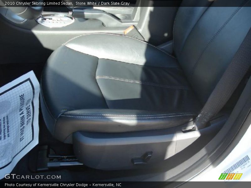 Stone White / Dark Slate Gray 2010 Chrysler Sebring Limited Sedan