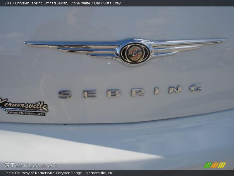 Stone White / Dark Slate Gray 2010 Chrysler Sebring Limited Sedan