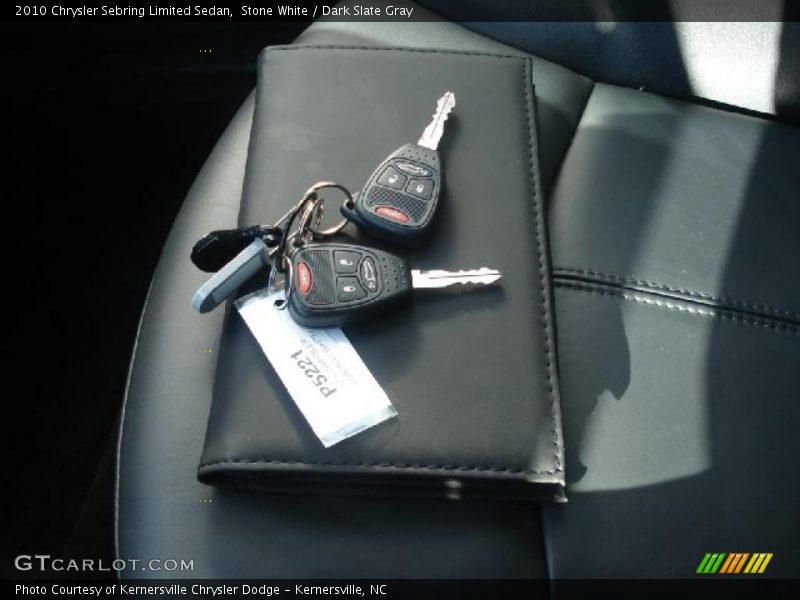 Stone White / Dark Slate Gray 2010 Chrysler Sebring Limited Sedan