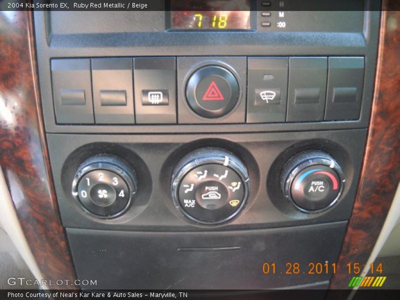 Controls of 2004 Sorento EX