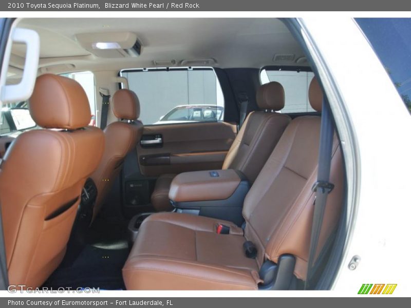  2010 Sequoia Platinum Red Rock Interior