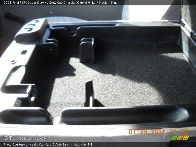 Oxford White / Medium Flint 2003 Ford F350 Super Duty XL Crew Cab Chassis