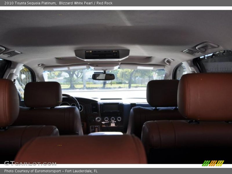 Blizzard White Pearl / Red Rock 2010 Toyota Sequoia Platinum