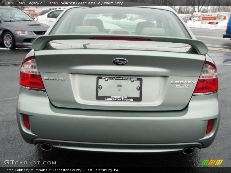 Seacrest Green Metallic / Warm Ivory 2009 Subaru Legacy 2.5i Sedan