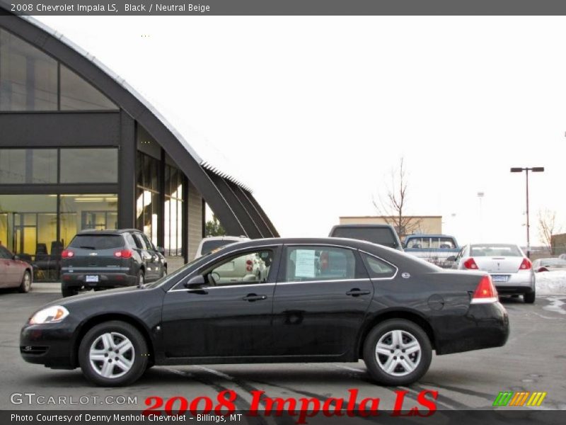 Black / Neutral Beige 2008 Chevrolet Impala LS