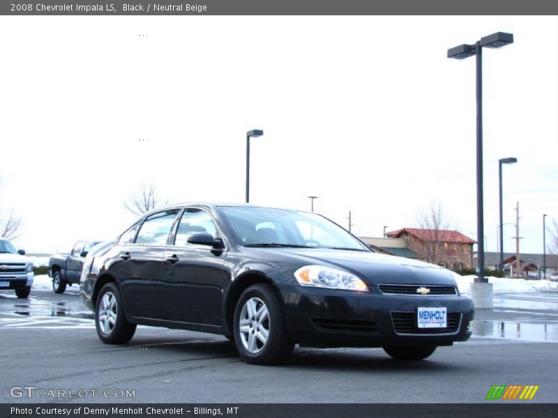 Black / Neutral Beige 2008 Chevrolet Impala LS