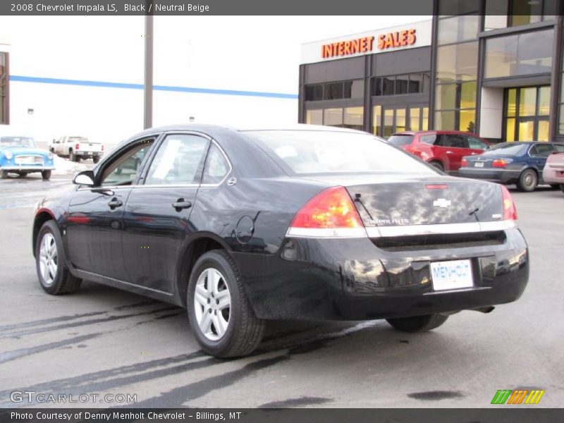 Black / Neutral Beige 2008 Chevrolet Impala LS