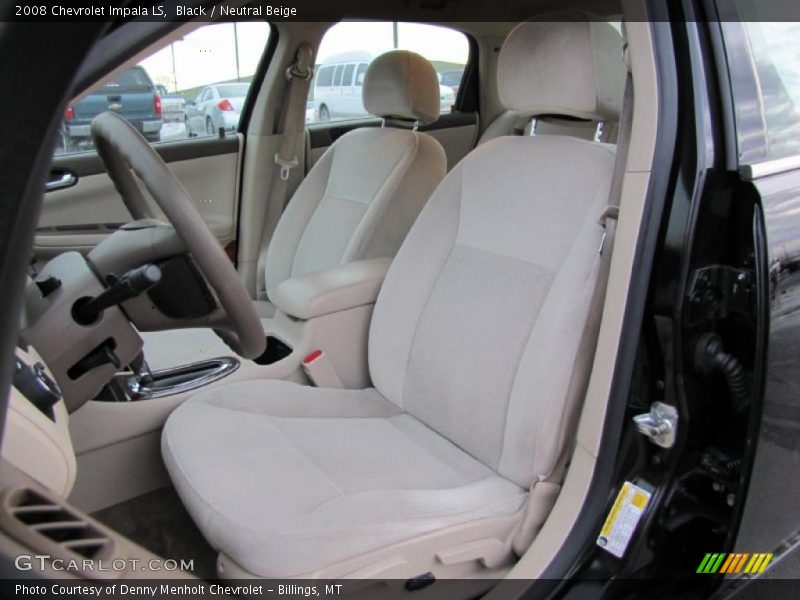 Black / Neutral Beige 2008 Chevrolet Impala LS