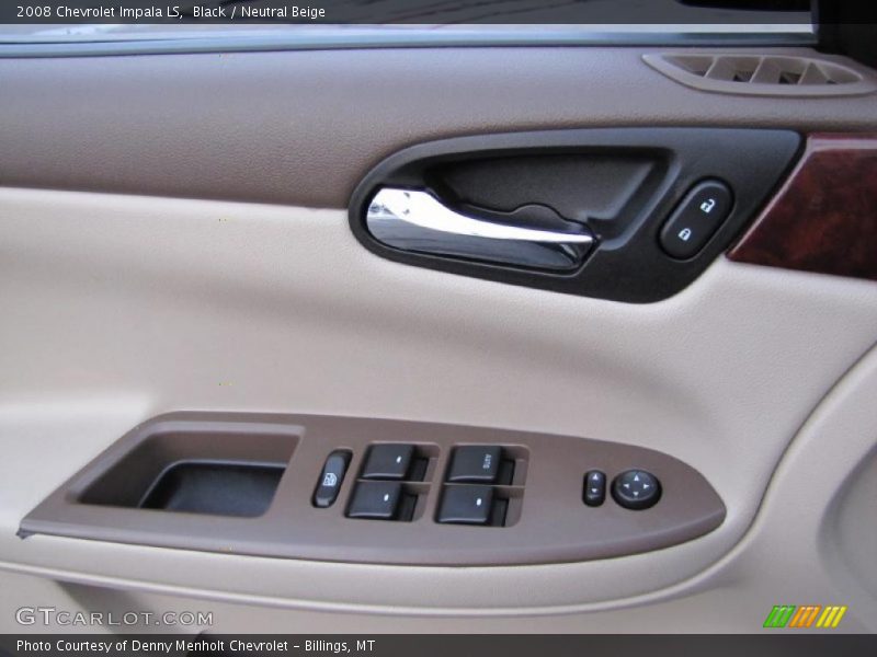 Black / Neutral Beige 2008 Chevrolet Impala LS