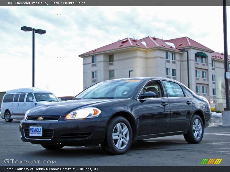 Black / Neutral Beige 2008 Chevrolet Impala LS