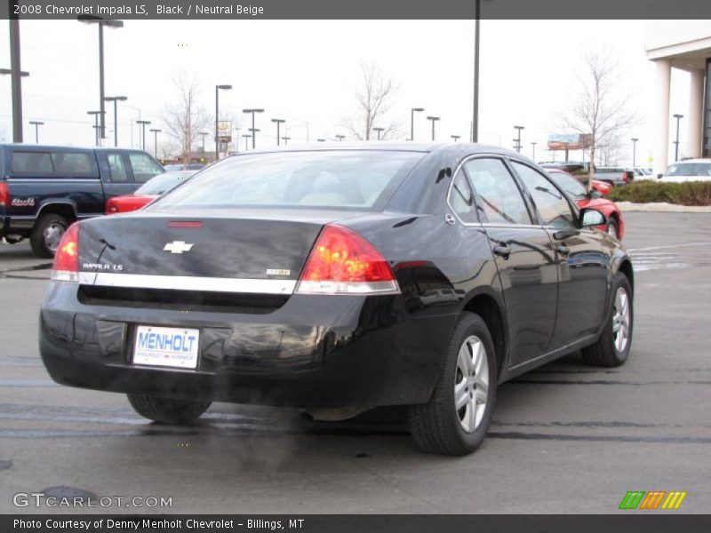 Black / Neutral Beige 2008 Chevrolet Impala LS