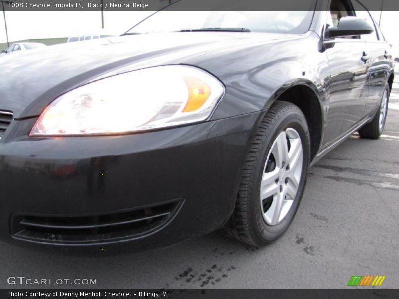 Black / Neutral Beige 2008 Chevrolet Impala LS