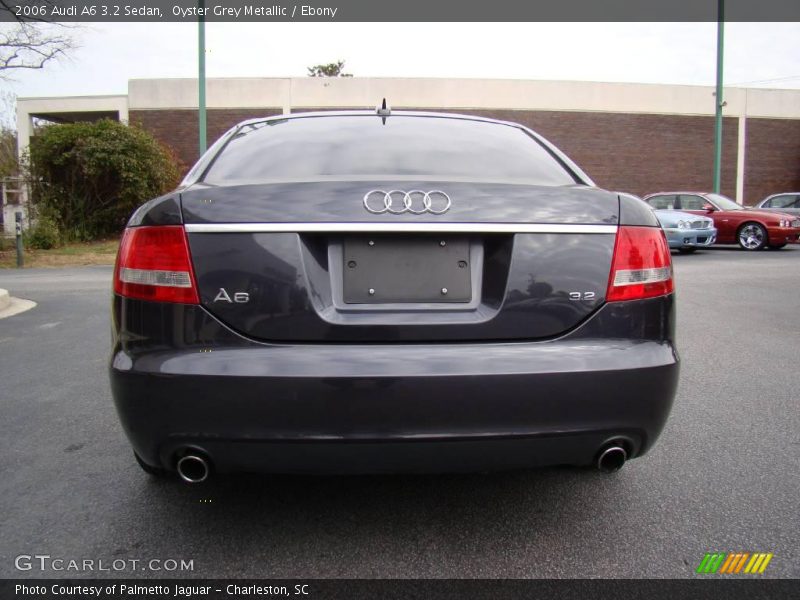 Oyster Grey Metallic / Ebony 2006 Audi A6 3.2 Sedan