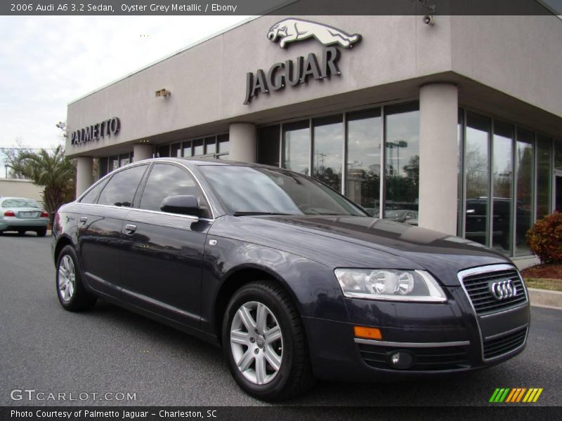 Oyster Grey Metallic / Ebony 2006 Audi A6 3.2 Sedan