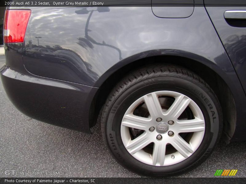 Oyster Grey Metallic / Ebony 2006 Audi A6 3.2 Sedan