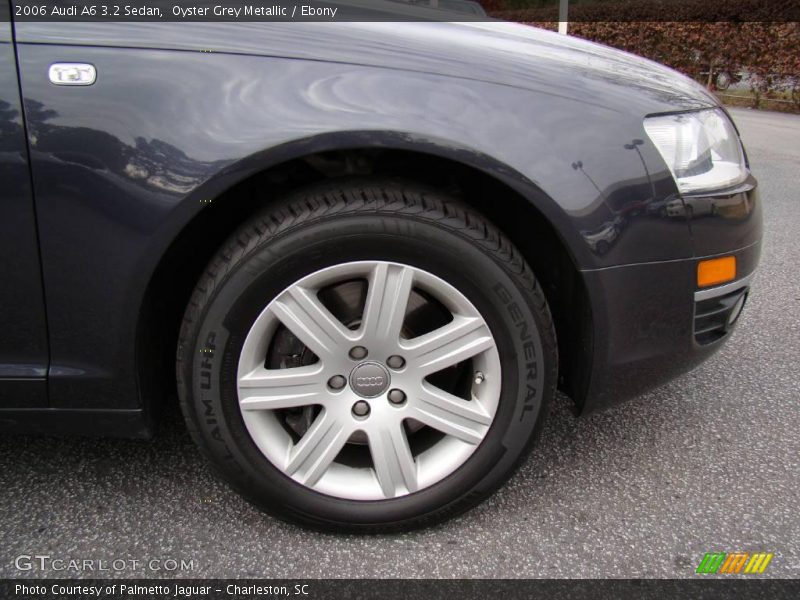 Oyster Grey Metallic / Ebony 2006 Audi A6 3.2 Sedan