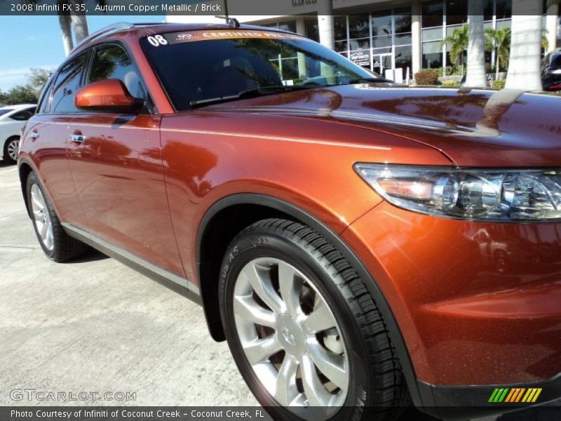 Autumn Copper Metallic / Brick 2008 Infiniti FX 35